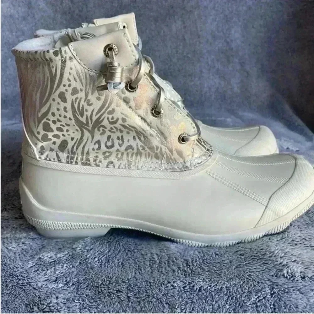 Sperry Syren Gulf Duck Boot in Ivory Size 7 NIB